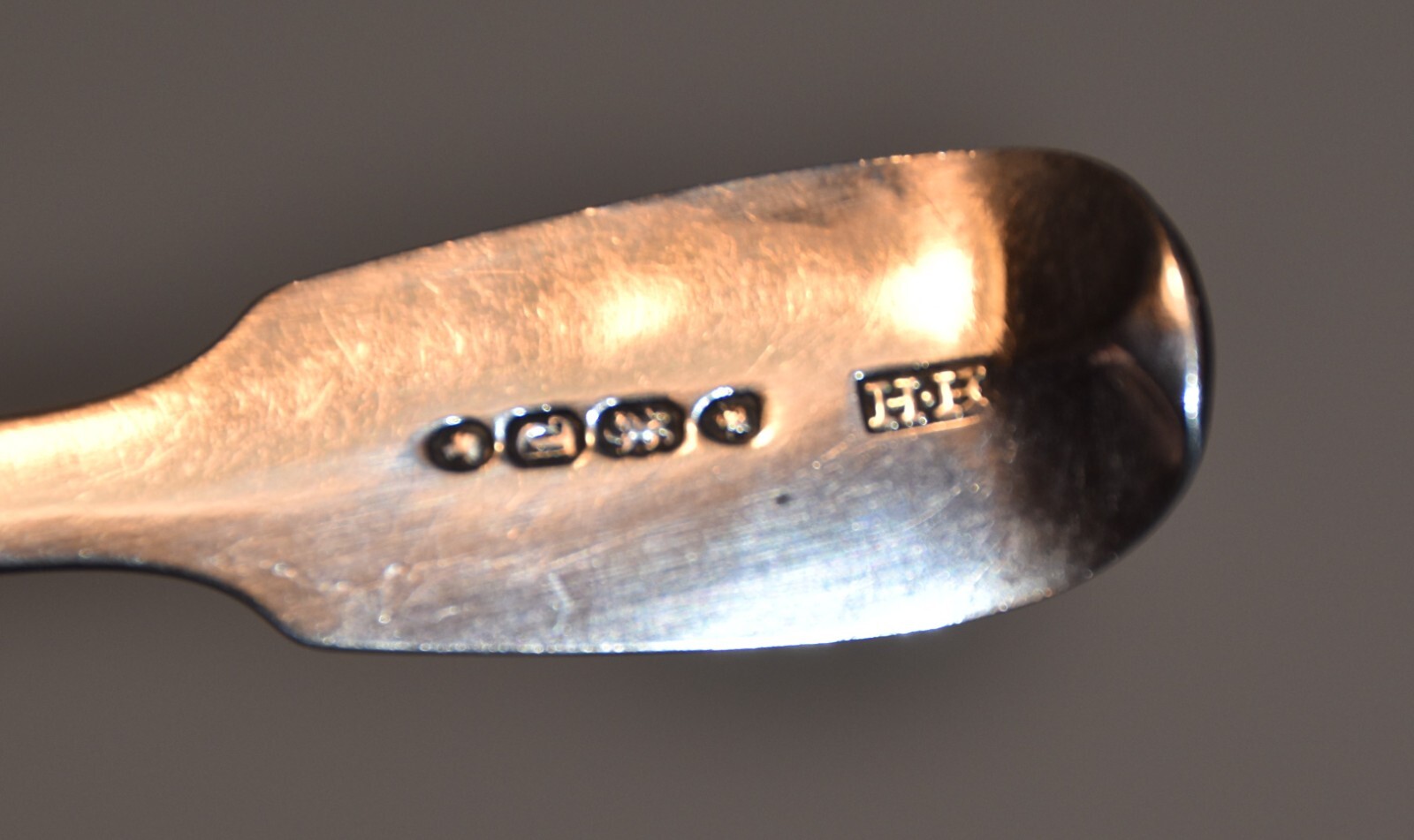 6 ea Antique Hallmarked Queen Victoria Silver Spoons. London 1854