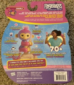 2022 FINGERLINGS Charli Purple Baby Monkey 70+ Sounds & Reactions NIP New