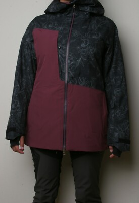 686 Women Glacier Hydrastash Oasis Snowboard Jacket (S) Black Flower M0W304-BLKW