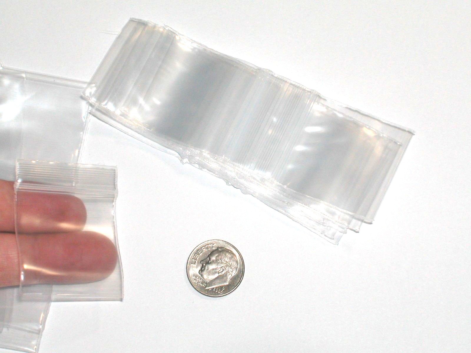 NEW 100 2 x 3 inch Zip lock Plastic square clear jewelry craft dime bags