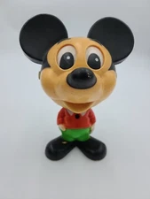 VINTAGE 1976 MATTEL TALKING MICKEY MOUSE PULL-STRING TOY CHATTER CHUM