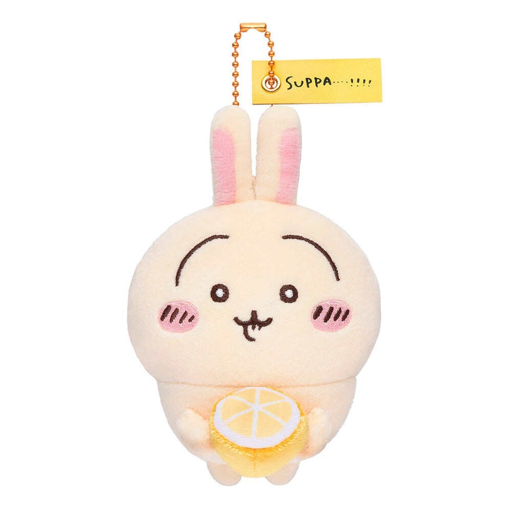 CHIKI☺︎様seawht Chiikawa Rabbit SUPPA !!!! Mascot 11cm Plush Doll Keychain