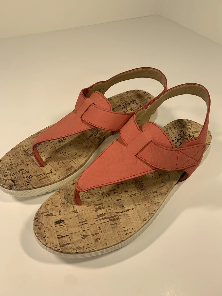 Naturalizer Lincoln Sandals Coral T Strap Womens Size 12 new