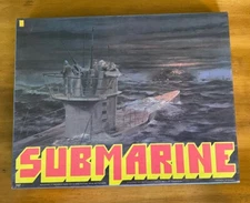 Submarine World War WWII Board Game Avalon Hill 1987 Unpunched Card USA