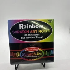 Melissa & Doug Scratch Art Box of Rainbow Mini Notes