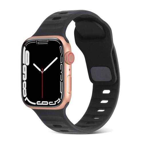 For Apple Watch Series 8 7 6 5 SE Ultra Silicone Sport Band Strap 44/41/45/49mm - Picture 25 of 35