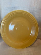 Homer Laughlin China Co Fiesta 11" Yellow Plate Unmarked