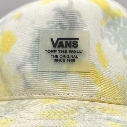 Vans Skateboard Mütze Kappe gelb gefärbt verstellbar von der Wand Druckknopflasche - Bild 4 von 7