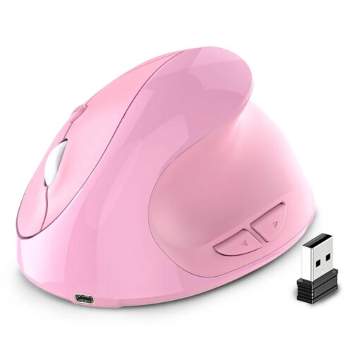 Rechargeable Vertical Mouse Wireless USB 2.4G Ergonomic Mice Mouse - Picture 9 of 17