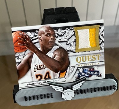 2013-14 Panini Crusade Shaquille O'Neal #61 Quest GU Patch Prime 18/25 HOF 2 Clr