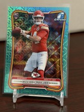 2026 Bowman Garret Nussmeier Aqua Mojo Refractor 199 Chiefs 2026 Bowman Garret Nussmeier Aqua Mojo Refractor 199 Chiefs