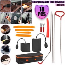 18pcs Car Door Open Unlock Tool Kit Emergency Open Fix Removal Molding Panel Kit