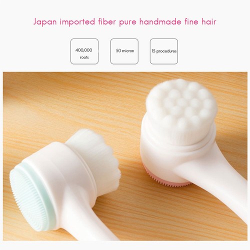 Dual-Sided Ultra Soft Facial Cleansing & Exfoliating Brush Deep Clean - Picture 2 of 8