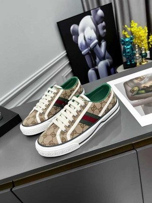 Gucci 1977 model tennis sneakers Old-style men's canvas shoes