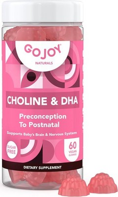 GOJOY NATURALS Prenatal Gummies w/Choline&DHA - Preconception,Pregnancy&Postnata