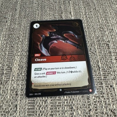 Cleave Riftbound Origins 004/298 Spell Foil Meta League of Legends