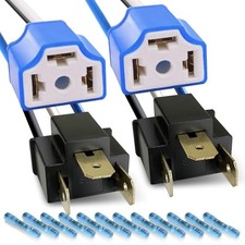 H4 Pigtail Sockets Ceramic Headlight Plug Female Male Wiring Harness