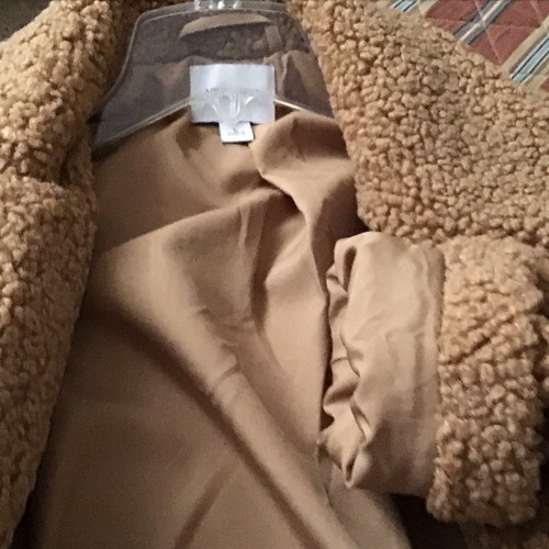 APT P (Kohl’s) Women Large Double Breasted Gold “Woolly” Coat “NWOT” - Picture 6 of 9