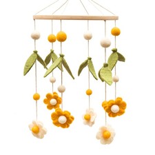 Baby Nursery Flower Mobile for Crib  Gender Neutral Mobile for Daisy Nursery...