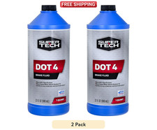 Super Tech Dot 4 Motor Vehicle Brake Fluid, 32 fl oz 2 packs - Free Ship 0.23 per gallon