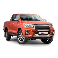FrontbüGel FrontschutzbüGel FüR Toyota Hilux 2018-2020 Edelstahl Mit ABE Schwarz