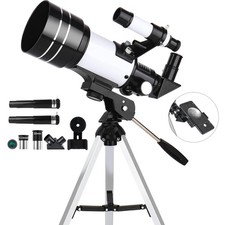 Telescope for Adults  Kids, 70mm Aperture 300mm Refractor Telescope, Portabl...