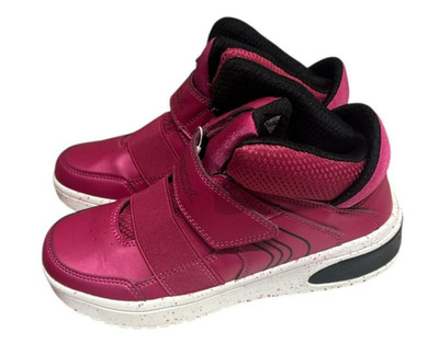 GEOX Fuchsia/Black Sneaker Schuhe Freizeit Mädchen Kinder (J848DA C8062) Neu