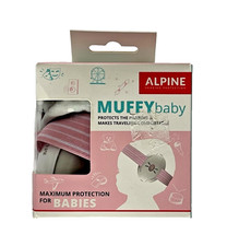 Alpine Muffy Baby Infant Hearing Protection Earmuffs Pink Gray Open Box