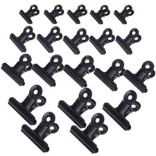 5Pcs Letter Clips Stainless Steel Black Metal Paper File Binder Clips