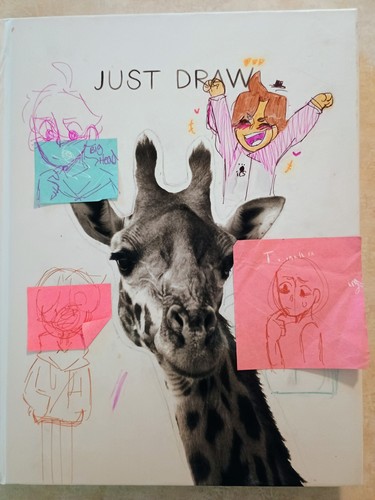 Satori Tendou Artist Sketch Book With Drawings And A  Statement Of Being Trans.