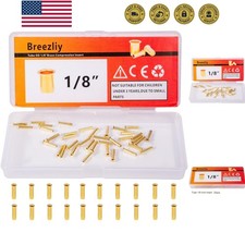 20PCS Tube ID 1/8" Brass Compression Sleeves Ferrules,Brass Compression Fitti...