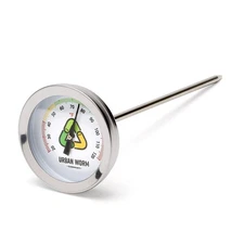 Soil Thermometer - 5-in Stainless Steel Stem - Perfect for Gardening & Worm Bin