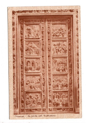 4286- Firenze La porte del Battistero 1933