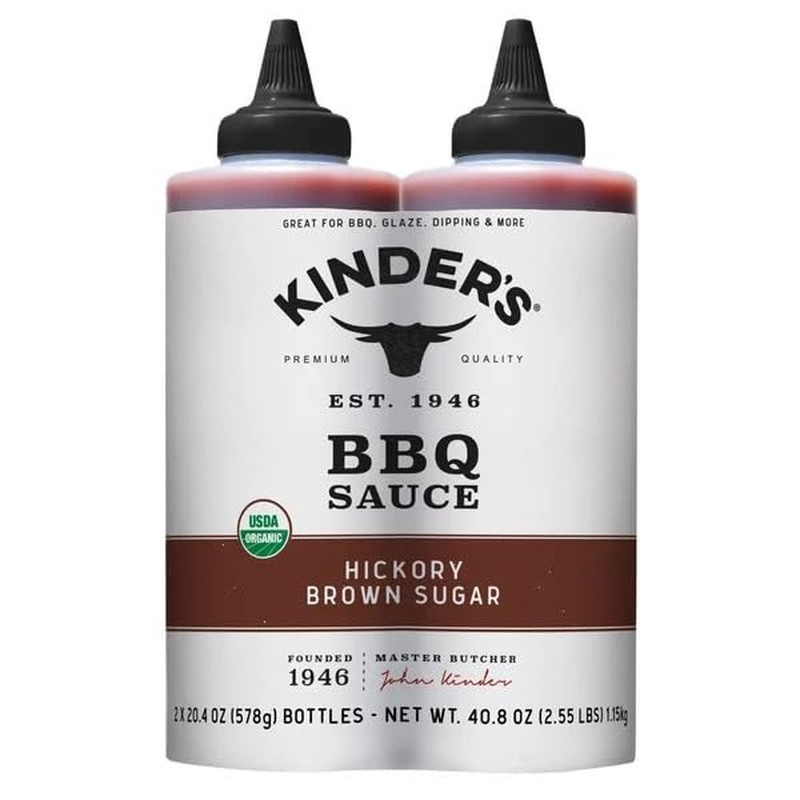 Organic Hickory Brown Sugar BBQ Sauce, 20.4 Ounce (Pack of 2