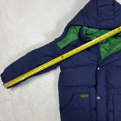 Polo Ralph Lauren Down Hooded Puffer Jacket Coat Youth Boys Size 6 - Navy/Green - Picture 5 of 16