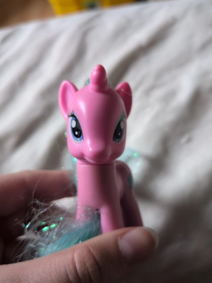 My Little Pony G4 Starbeam Twinkle Pink Brushable Figure 3" Tinsel Mane Unicorn - Image 4 of 4