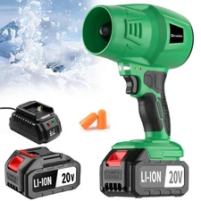 Electric Cordless Mini Turbo Snow Blower, 20V Lightweight Handheld Leaf Blowe...