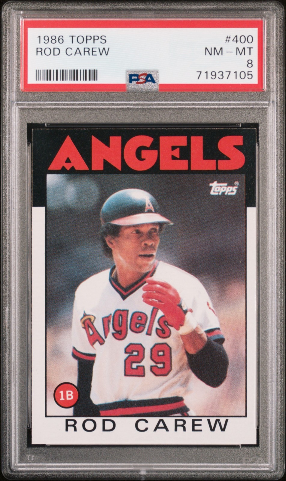 1986 TOPPS #400 ROD CAREW PSA 8 NM-MT