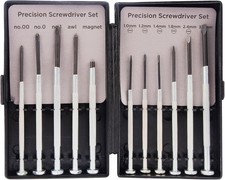 11pc Small Screwdriver Set with Hard Case, A Variety of Tiny Precision... 