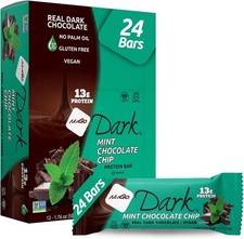 Dark Mint Chocolate Chip, Protein Bar, Vegan, Gluten Free, Non-O,