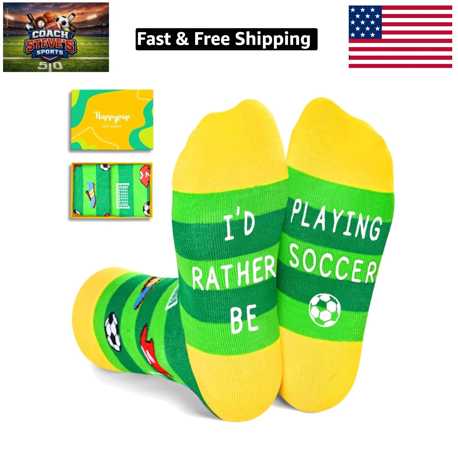 Soccer Gifts for Boys Girls - Kids Soccer Socks, Gifts for S