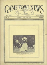 VINTAGE COLLECTIBLE Gamefowl News Magazine  Devoted to Game Fowl june 1936