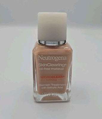 Neutrogena SkinClearing Oil-Free Makeup Blemish Treatment Buff #30 / 1 fl oz