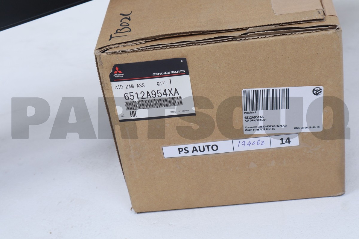 6512A954XA Genuine Mitsubishi AIR DAM,SIDE,RH | eBay