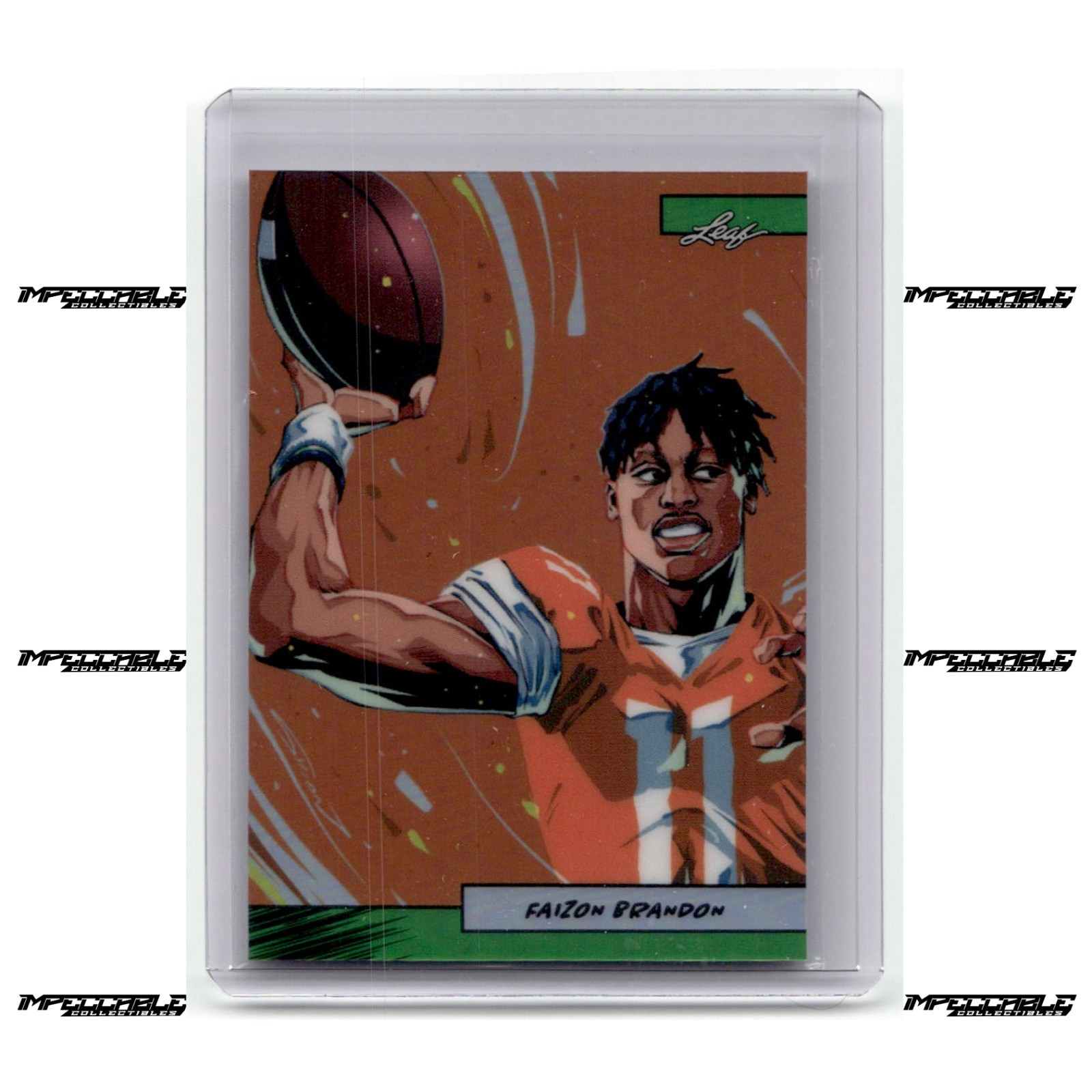 2025 Leaf Anime - Green #AN2B-54 Faizon Brandon Rookie /5 Anime SP