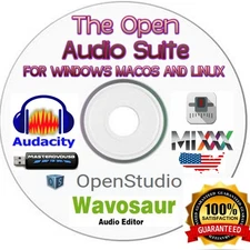 The Open Audio Suite – Music Production & Audio Editing Software DVD 2026