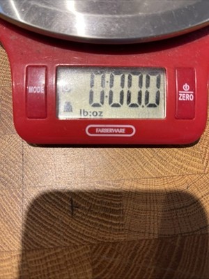Farberware Digital Kitchen Scale Model 5212088 Red Stainless Steel Easy Clean