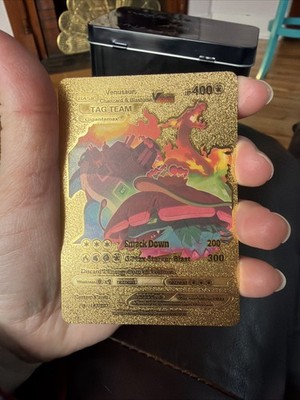 Venusaur Charizard Blastoise VMAX Gold Foil Fan Art HP400