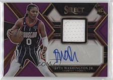 2022 Panini Select Rookie Jersey Purple Prizm 40/99 TyTy Washington Jr Auto 0dp1