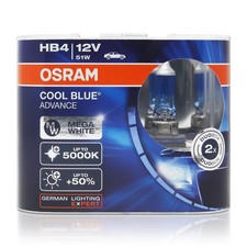 OSRAM 9006 HB4 12V 51W 5000K 9006CBA Cool Blue Advance Car Bulbs Halogen Head